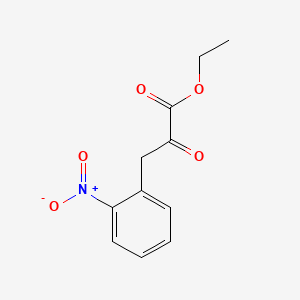 molecular formula C11H11NO5 B3394075 Benzenepropanoic acid,2-nitro-a-oxo-, ethyl ester CAS No. 784-98-5