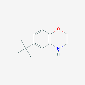 molecular formula C12H17NO B3394205 6-(tert-Butyl)-3,4-dihydro-2H-1,4-benzoxazine CAS No. 937681-62-4