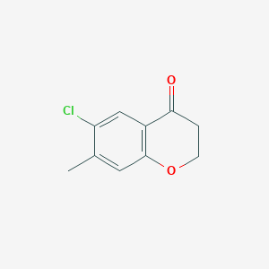 molecular formula C10H9ClO2 B3394263 6-Chloro-7-methyl-chroman-4-one CAS No. 102541-24-2