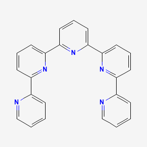molecular formula C25H17N5 B3394286 2,6-bis(6-pyridin-2-ylpyridin-2-yl)pyridine CAS No. 107751-67-7