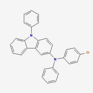 molecular formula C30H21BrN2 B3394308 N-(4-Bromophenyl)-N,9-diphenyl-9H-carbazol-3-amine CAS No. 1181679-85-5