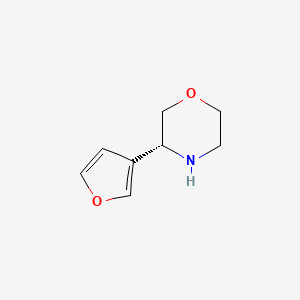 molecular formula C8H11NO2 B3394326 (R)-3-(Furan-3-yl)morpholine CAS No. 1212827-57-0