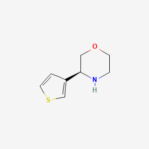molecular formula C8H11NOS B3394337 (S)-3-(Thiophen-3-yl)morpholine CAS No. 1213168-12-7