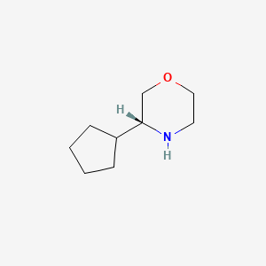 molecular formula C9H17NO B3394375 (R)-3-Cyclopentylmorpholine CAS No. 1270034-44-0