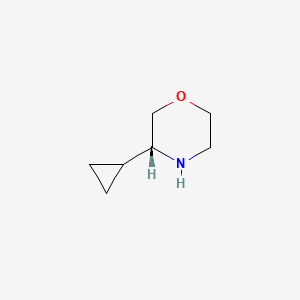 molecular formula C7H13NO B3394383 (R)-3-Cyclopropylmorpholine CAS No. 1270034-81-5