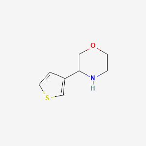 molecular formula C8H11NOS B3394397 3-(Thiophen-3-yl)morpholine CAS No. 1270385-91-5