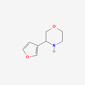 molecular formula C8H11NO2 B3394399 3-(Furan-3-yl)morpholine CAS No. 1270581-58-2