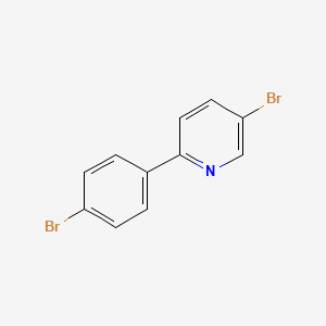 molecular formula C11H7Br2N B3394484 5-Bromo-2-(4-bromophenyl)pyridine CAS No. 183619-13-8