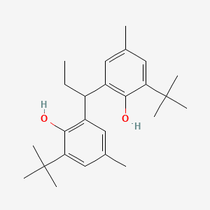 molecular formula C25H36O2 B3394495 2,2'-(Propane-1,1-diyl)bis(6-tert-butyl-4-methylphenol) CAS No. 20195-51-1