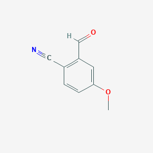 molecular formula C9H7NO2 B3394506 2-Formyl-4-methoxybenzonitrile CAS No. 21962-52-7