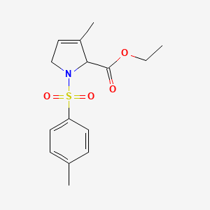 Ethyl 3-methyl-1-(4-methylphenyl)sulfonyl-2,5-dihydropyrrole-2-carboxylate