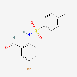 molecular formula C14H12BrNO3S B3394554 N-(4-bromo-2-formylphenyl)-4-methylbenzenesulfonamide CAS No. 34159-05-2