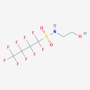 molecular formula C6H6F9NO3S B3394555 1,1,2,2,3,3,4,4,4-nonafluoro-N-(2-hydroxyethyl)-1-Butanesulfonamide CAS No. 34454-99-4