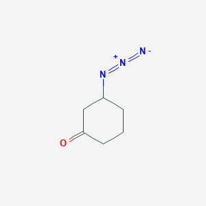 molecular formula C6H9N3O B3394557 3-Azidocyclohexanone CAS No. 34896-19-0