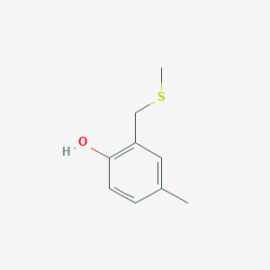 molecular formula C9H12OS B3394596 4-Methyl-2-[(methylthio)methyl]phenol CAS No. 4526-38-9