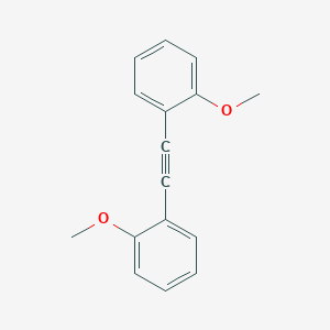 molecular formula C16H14O2 B3394605 Benzene, 1,1'-(1,2-ethynediyl)bis[2-methoxy- CAS No. 5293-78-7