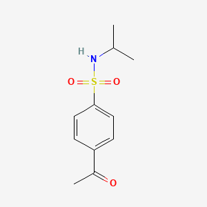 molecular formula C11H15NO3S B3394732 4-ISOPROPYLSULFAMYL-ACETOPHENONE CAS No. 778592-00-0