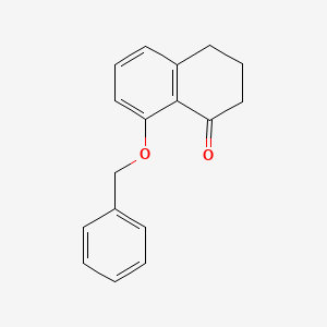 molecular formula C17H16O2 B3394760 8-(Benzyloxy)-3,4-dihydronaphthalen-1(2H)-one CAS No. 88058-45-1