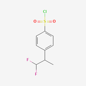 4-(1,1-Difluoropropan-2-yl)benzene-1-sulfonyl chloride