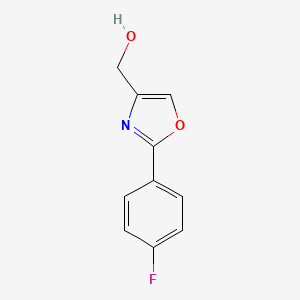 molecular formula C10H8FNO2 B3394789 (2-(4-Fluorophenyl)oxazol-4-yl)methanol CAS No. 885273-80-3