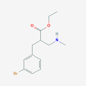 Ethyl 2-[(3-bromophenyl)methyl]-3-(methylamino)propanoate