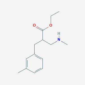 Ethyl 2-methylaminomethyl-3-m-tolyl-propionate