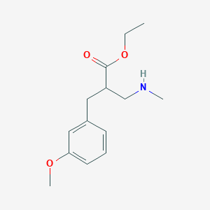 Ethyl 2-(3-methoxybenzyl)-3-(methylamino)propanoate