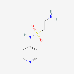 molecular formula C7H11N3O2S B3394841 2-Amino-N-(pyridin-4-yl)ethane-1-sulfonamide CAS No. 933700-67-5