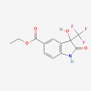 5-Ethoxycarbonyl-3-hydroxy-2-oxo-3-(trifluoromethyl)indoline