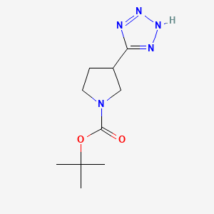 molecular formula C10H17N5O2 B3394993 Tert-butyl 3-(2H-tetrazol-5-YL)pyrrolidine-1-carboxylate CAS No. 1186299-03-5