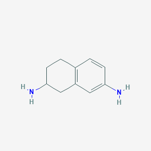 molecular formula C10H14N2 B033950 1,2,3,4-TETRAHYDRO-NAPHTHALENE-2,7-DIAMINE CAS No. 103393-75-5