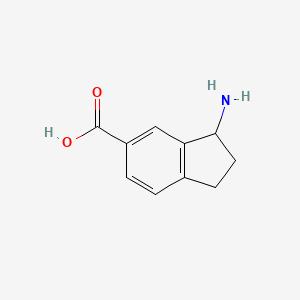 molecular formula C10H11NO2 B3395008 3-aminoindane-5-carboxylic acid CAS No. 1213460-70-8