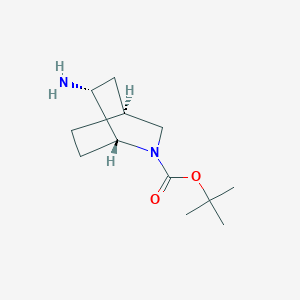 molecular formula C12H22N2O2 B3395030 tert-butyl (1R,4S,6R)-rel-6-amino-2-azabicyclo[2.2.2]octane-2-carboxylate CAS No. 1311390-86-9