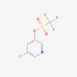 molecular formula C6H3ClF3NO3S B3395105 5-Chloropyridin-3-yl trifluoromethanesulfonate CAS No. 150145-19-0
