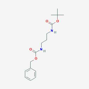 Carbamic acid, [3-[[(1,1-dimethylethoxy)carbonyl]amino]propyl]-, phenylmethyl ester