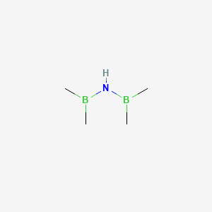 molecular formula C4H13B2N B3395179 Bis(dimethylboryl)amine CAS No. 19163-14-5