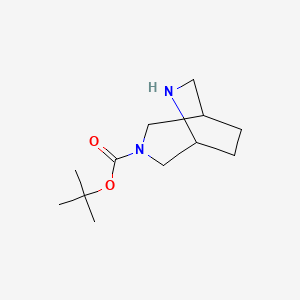 molecular formula C12H22N2O2 B3395186 Tert-butyl 3,6-diazabicyclo[3.2.2]nonane-3-carboxylate CAS No. 194032-39-8
