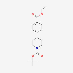 Tert-butyl 4-(4-(ethoxycarbonyl)phenyl)piperidine-1-carboxylate