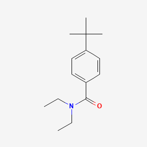 molecular formula C15H23NO B3395206 Benzamide, 4-(1,1-dimethylethyl)-N,N-diethyl- CAS No. 20916-70-5