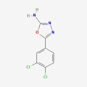 molecular formula C8H5Cl2N3O B3395478 5-(3,4-Dichlorophenyl)-1,3,4-oxadiazol-2-amine CAS No. 62035-95-4
