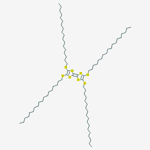 molecular formula C78H148S8 B033955 Tetrakis(octadecylthio)tetrathiafulvalene CAS No. 105782-53-4