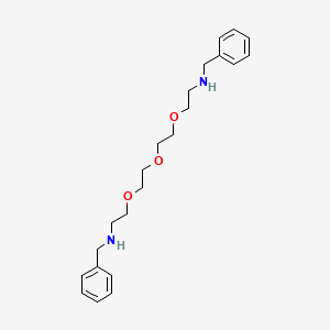 molecular formula C22H32N2O3 B3395503 N-benzyl-2-(2-(2-(2-(benzylamino)ethoxy)ethoxy)ethoxy)ethanamine CAS No. 66582-27-2