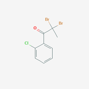 molecular formula C9H7Br2ClO B3395524 1-(O-Chlorophenyl)-2,2-dibromo-1-propanone CAS No. 69086-88-0