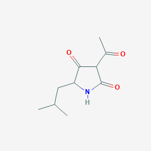 3-Acetyl-5-(2-methylpropyl)pyrrolidine-2,4-dione