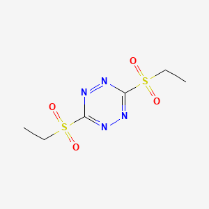 molecular formula C6H10N4O4S2 B3395633 1,2,4,5-Tetrazine, 3,6-bis(ethylsulfonyl)- CAS No. 832112-51-3