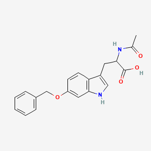 2-acetamido-3-(6-(benzyloxy)-1H-indol-3-yl)propanoic acid