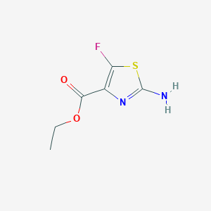 molecular formula C6H7FN2O2S B3395674 Ethyl 2-amino-5-fluorothiazole-4-carboxylate CAS No. 916056-78-5