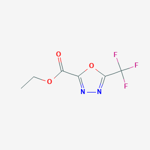 molecular formula C6H5F3N2O3 B3395702 Ethyl 5-(trifluoromethyl)-1,3,4-oxadiazole-2-carboxylate CAS No. 944903-98-4