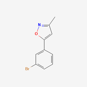 molecular formula C10H8BrNO B3395710 5-(3-溴苯基)-3-甲基异恶唑 CAS No. 954229-57-3