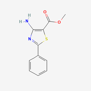 molecular formula C11H10N2O2S B3395736 Methyl 4-amino-2-phenylthiazole-5-carboxylate CAS No. 99967-80-3
